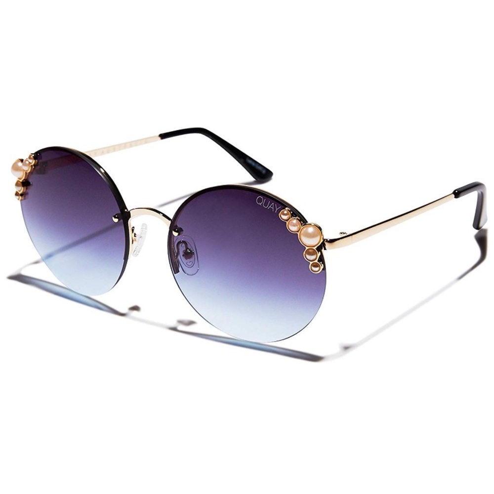 Quay Sunglasses AUSTRALIA I'm Rich Gold/Smoke Blue